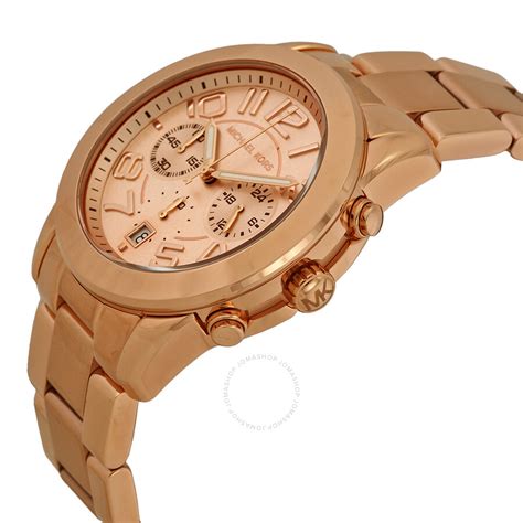 michael kors mk5727 mercer rose gold watch|Michael Kors Mercer Rose Gold Stainless Steel Chronograph .